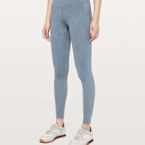 Lululemon Wunder Under HR  28" Washed Moon Blue